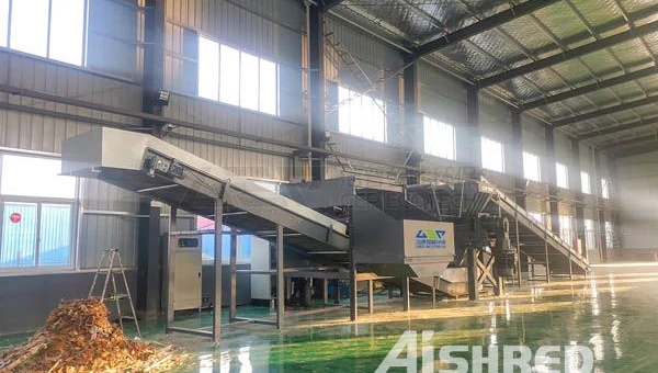 淮安市大件垃圾处置用什么破碎设备？一起来项目现场看一看