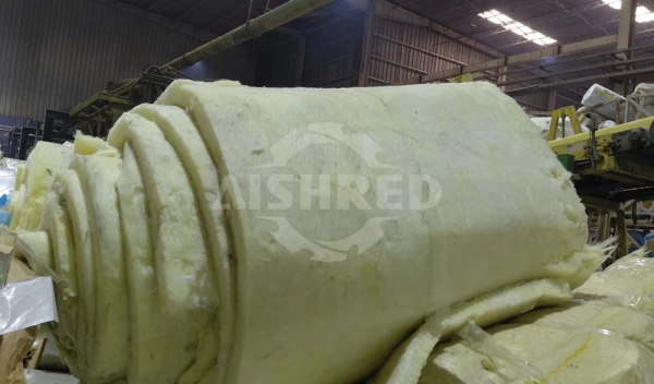 废玻璃棉与岩棉二级破碎（双轴+单轴破碎机）方案-实现高品质硅酸盐原料再利用